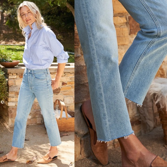 Frank & Eileen Monaghan High Rise Straight Leg Crop Mom Jeans - Picture 8 of 8